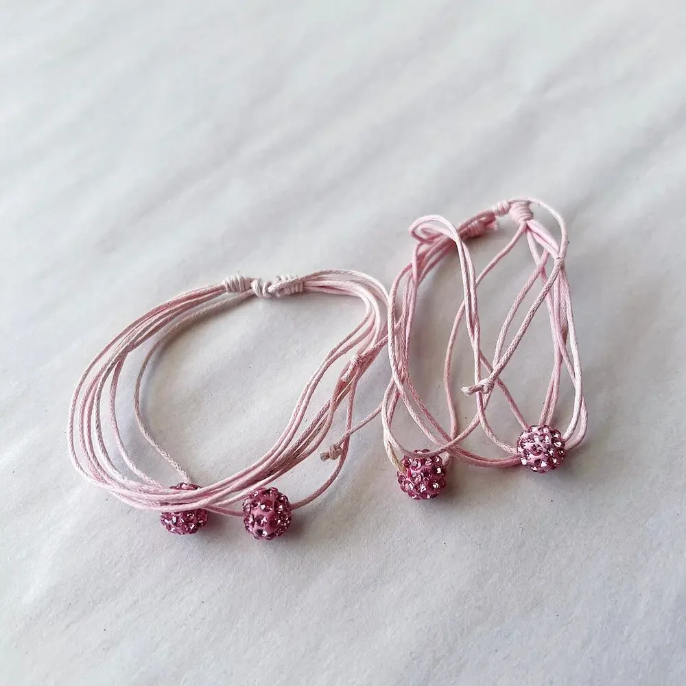 String Bracelets - YOU PICK: Red, Pink, Orange, Black, White, Green, Blue